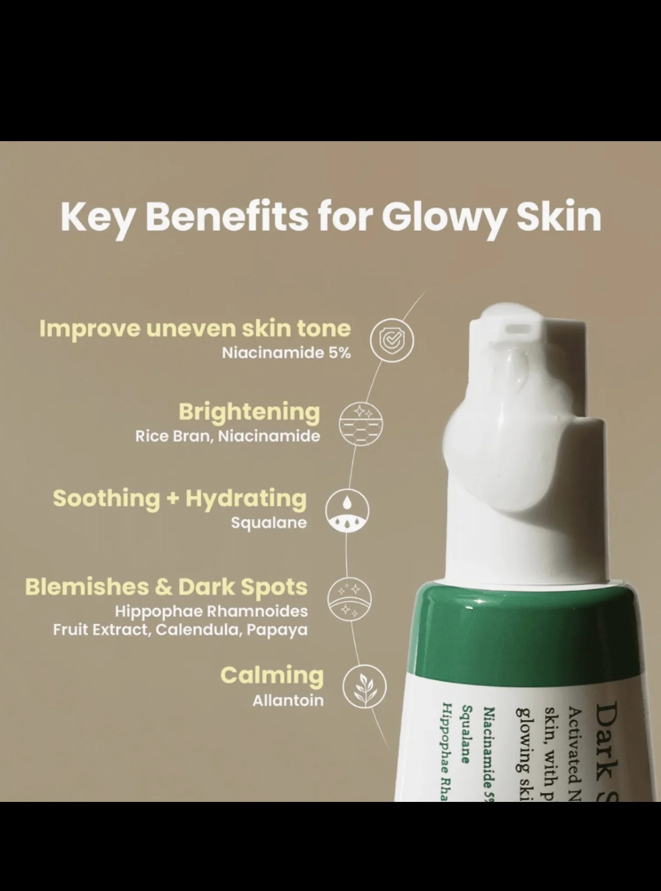 Glass dropper serum bottle on a neutral background